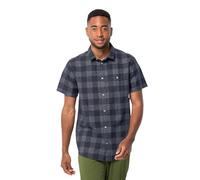 Jack Wolfskin Herren Highlands M Shirt Shortsleeve, Night Blue Checks, XXL EU