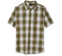 Jack Wolfskin Herren Hot Chili Hemd, Dark Moss Checks, M, 1400245