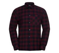 Jack Wolfskin Herren Lite Flannel Shirt Hemd, Check Amaranth, XL EU