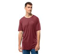 Jack Wolfskin Herren Mola T M T-Shirt, deep Ruby, XXL