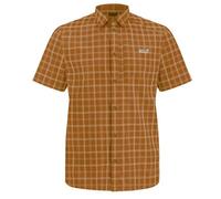 Funktionshemd JACK WOLFSKIN "NORBO S/S SHIRT M", Herren, Gr. M (50), Normalgrößen, check, autumnleaves, Obermaterial: 95% Polyamid, 5% sonstige Fasern, Hemden (71392609-M) check, autumnleaves