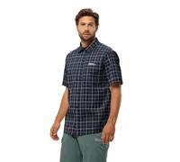 Jack Wolfskin Herren Norbo S/S Shirt Hemd, Night Blue Checks, M EU