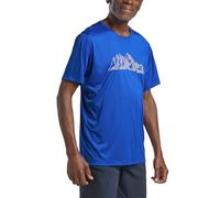 Jack Wolfskin T-Shirt Peak Graphic – atmungsaktiv, schnelltrocknend – MTN Vibrant Blue L