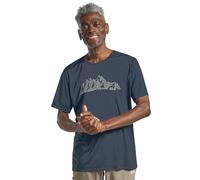 Jack Wolfskin Men's Peak Graphic T New Mountain Midnight Sky 2XL