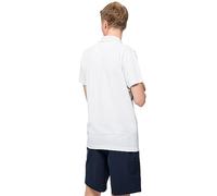Jack Wolfskin Herren Pique Men Polohemd, White Rush, L EU