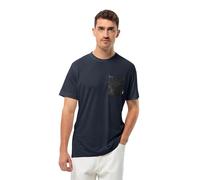 Jack Wolfskin Herren Pocket KARANA T M T-Shirt, Night Blue, L
