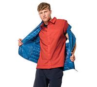 Jack Wolfskin Herren Schnelltrocknendes Outdoor Hemd Kurzarm JWP Shirt M, Night Blue, S, 1402941-1010002