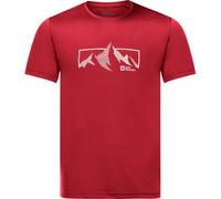 JACK WOLFSKIN Herren Shirt PEAK GRAPHIC T M red glow L (4064886028905)