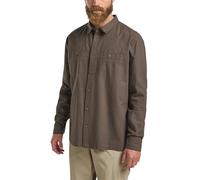 Langarmhemd JACK WOLFSKIN "TARANGO LS SHIRT M", Herren, Gr. XXL (58), Normalgrößen, braun (cold, coffee), Oberstoff: 55% HANF, 45% BAUMWOLLE ; Oberstoff: 55% HANF, 45% BAUMWOLLE, Hemden (98464208-XXL)