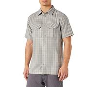 Jack Wolfskin Herren Thompson skjorte mænd Hemd, Ash Grey Checks, S EU