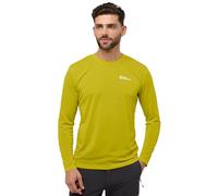 Langarmshirt JACK WOLFSKIN "VONNAN LS T M", Damen, Gr. XL (54/56), chartreuse, Oberstoff: 100% POLYESTER, Shirts Langarmshirt (20453169-XL) chartreuse
