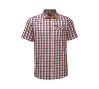 Jack Wolfskin - Herren Wanderhemd Napo River rotkaro SAFFRON - Gr. - DE M (50)