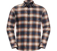 Jack Wolfskin Wanderweg Shirt Men Flanellhemd Herren S blue dark navy