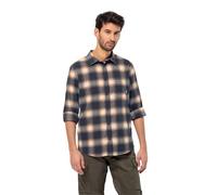 Jack Wolfskin Herren Hemd WANDERWEG SHIRT M – 100% Polyester – Blau – Größe M (50)