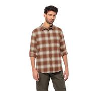 Jack Wolfskin Herrenhemd Wanderweg Shirt M – Flanell – Intense Rust – Gr. M