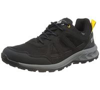 Jack Wolfskin Herren Woodland 2 Texapore Low M Sneaker, Black/Burly Yellow Xt, 39.5 EU