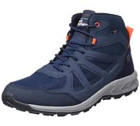 Jack Wolfskin Herren Woodland 2 Texapore Mid M Sneaker, Dark Blue/Red, 40.5 EU