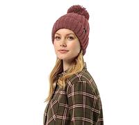 Jack Wolfskin Strickmütze Highloft Knit Beanie mit Bommel - rosa Damen, Größe M