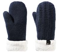 Jack Wolfskin Highloft Knit Mitten Damen Fäustlinge, blau S