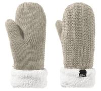 Jack Wolfskin Highloft Knit Mitten Damen Fäustlinge, grau S