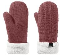 Jack Wolfskin Highloft Knit Mitten Damen Fäustlinge, rot M