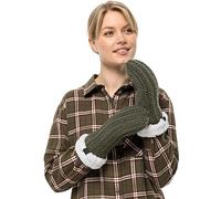 Jack Wolfskin Damen Highloft Knit Mitten W Handschuh, Island Moss, S
