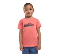Jack Wolfskin Hiking Graphic T-Shirt Kids Funktionsshirt Kinder 128 multi color PRINT sunset coral