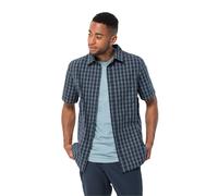 Jack Wolfskin Hot Springs Shirt Men Kurzarm Wanderhemd Herren S miscellaneous,blue Night Blue Checks