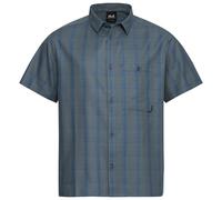 Jack Wolfskin Hot Trail Shirt Men Hemd aus Baumwolle Herren M checks CHECK blue orchid