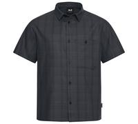 Funktionshemd JACK WOLFSKIN "HOT TRAIL SHIRT M", Herren, Gr. M (50), N-Gr, check schwarz, Obermaterial: 100% Baumwolle, Hemden (46730747-M) check schwarz