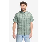 Outdoorhemd JACK WOLFSKIN "HOT TRAIL SHIRT M", Herren, Gr. XXL (58), Normalgrößen, check, sagopalm, Obermaterial: 100% BAUMWOLLE, Hemden (12672206-XXL) check, sagopalm
