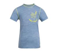 Jack Wolfskin Jungen Merino Graphic T K T-Shirt, Elemental Blue, 164 cm