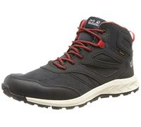 Jack Wolfskin Jungen Unisex Kinder Woodland Texapore Mid K Walking-Schuh, Night Blue/Red, 30 EU