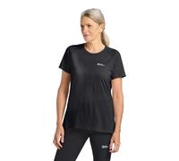 Funktionsshirt JACK WOLFSKIN "KAMMWEG S/S W", Damen, Gr. L (42/44), grau (phantom), Oberstoff 50% WOLLE, 50% POLYESTER, Shirts (98646315-L) phantom