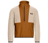Jack Wolfskin - Kid's Colorblock Taunus Halfzip - Fleecepullover, Gr. 176, beige/braun (AutumnLeaves)