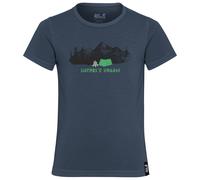 Jack Wolfskin - Kid's Hiking Graphic T-Shirt - Funktionsshirt, Gr. 116, blau (PrintMidnightSky)
