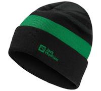 Jack Wolfskin Stripy Knit Beanie Kids Strickmütze Kinder S multi color slate green/mystic