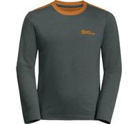 Jack Wolfskin Kinder Actamic Longsleeve, Slate Green, 152