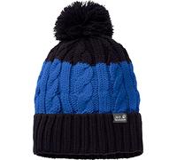 Jack Wolfskin Kinder Stormlock Pompom Mütze, Coastal Blue, M, 1908071