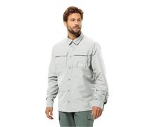 Jack Wolfskin Langarmhemd Barrier LS (mit Brusttaschen) hellgrau Herren, Größe M