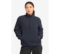 Stehkragenpullover JACK WOLFSKIN "LITE CURL HZ W", Damen, Gr. XXL (48), schwarznavy, Obermaterial: 100% POLYESTER; Futter: 100% POLYESTER, Pullover Stehkragenpullover (87994417-XXL) schwarznavy