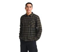 Jack Wolfskin Lite Flannel Shirt Men Flanellhemd Herren XL checks CHECK obsidian moss
