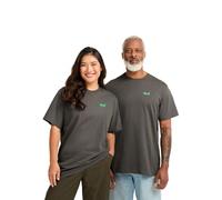 Kurzarmshirt JACK WOLFSKIN "LIVE WILD T", Damen, Gr. XL, paw, flint, Obermaterial: 100% BAUMWOLLE, Shirts (81620766-XL) paw, flint