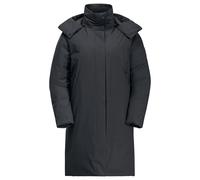 Funktionsmantel JACK WOLFSKIN "LUISENPLATZ COAT W" Gr. L (42/44), schwarz-weiß (phantom) Damen Mäntel Funktionsmäntel (15376150-L)