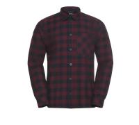 Jack Wolfskin M Lite Flannel Shirt M Herren Kurzarmshirt - Check Amaranth - L