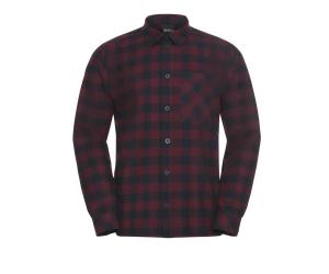 Jack Wolfskin M Lite Flannel Shirt M Herren Kurzarmshirt - Check Amaranth - L