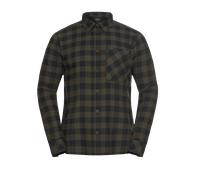 Jack Wolfskin M Lite Flannel Shirt M Herren Kurzarmshirt - Check Obsidian Moss - XXL