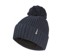 Jack Wolfskin Medley Knit Beanie Women Gefütterte Beanie mit Bommel S blue dark navy