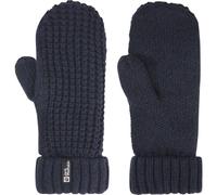 Jack Wolfskin Medley Knit Mitten Women Strickfäustling mit Fleecefutter Damen S blue dark navy