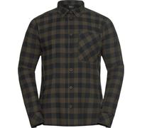 Jack Wolfskin Herren Lite Flannel Shirt Hemd, Check Obsidian Moss, S EU